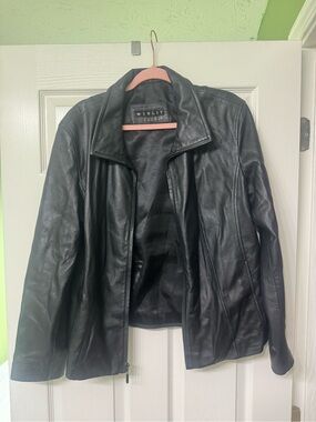 Vintage Winlit New York Black Leather Jacket for Women